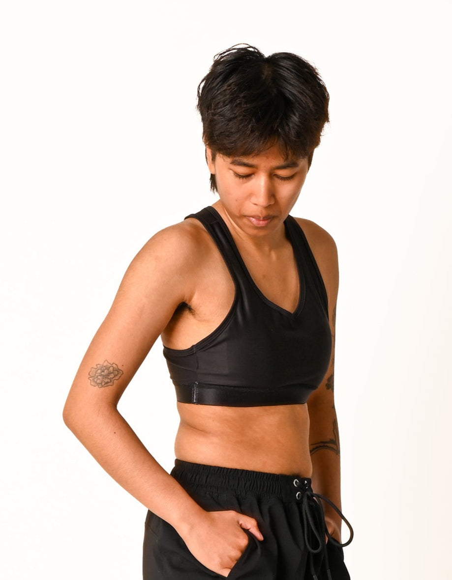 THE EVERYWHERE RACER BACK SWIM TOP